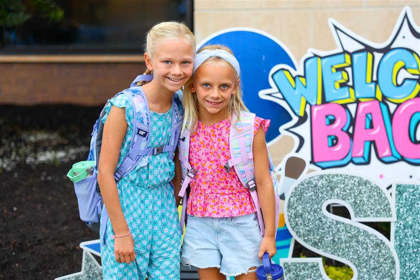 People smile on the first day of school